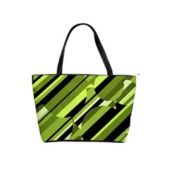 Green pattern Shoulder Handbags