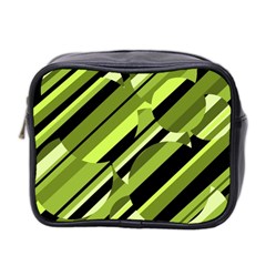 Green pattern Mini Toiletries Bag 2-Side