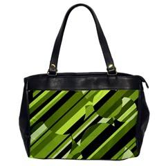 Green pattern Office Handbags