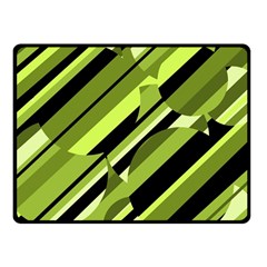 Green pattern Fleece Blanket (Small)