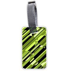 Green pattern Luggage Tags (One Side) 