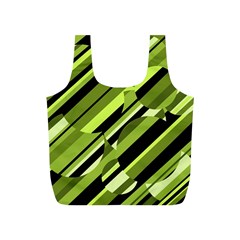 Green pattern Full Print Recycle Bags (S) 