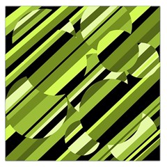 Green pattern Large Satin Scarf (Square)