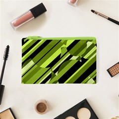 Green pattern Cosmetic Bag (XS)