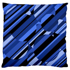 Blue Pattern Standard Flano Cushion Case (one Side) by Valentinaart