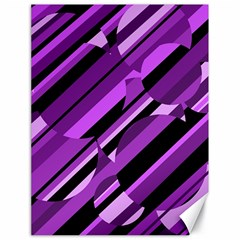 Purple Pattern Canvas 18  X 24   by Valentinaart