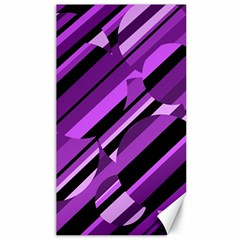 Purple Pattern Canvas 40  X 72   by Valentinaart