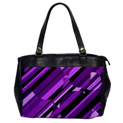 Purple Pattern Office Handbags by Valentinaart