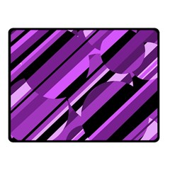 Purple Pattern Fleece Blanket (small) by Valentinaart