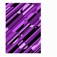 Purple Pattern Large Garden Flag (two Sides) by Valentinaart