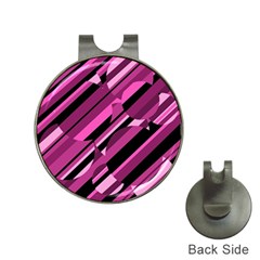 Magenta Pattern Hat Clips With Golf Markers by Valentinaart