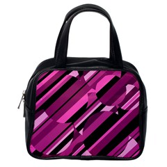 Magenta Pattern Classic Handbags (one Side) by Valentinaart