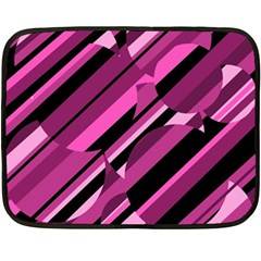 Magenta Pattern Double Sided Fleece Blanket (mini)  by Valentinaart