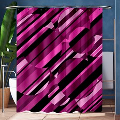 Magenta Pattern Shower Curtain 60  X 72  (medium)  by Valentinaart