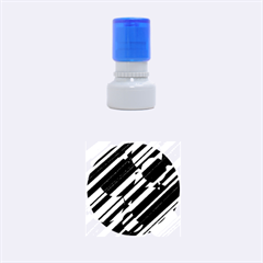 Magenta Pattern Rubber Round Stamps (small)