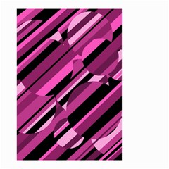 Magenta Pattern Small Garden Flag (two Sides) by Valentinaart