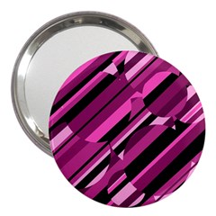 Magenta Pattern 3  Handbag Mirrors by Valentinaart