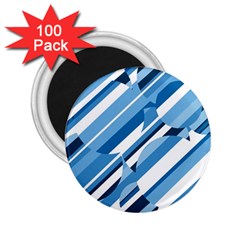 Blue Pattern 2 25  Magnets (100 Pack)  by Valentinaart