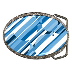 Blue Pattern Belt Buckles by Valentinaart