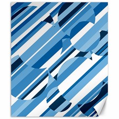 Blue Pattern Canvas 20  X 24   by Valentinaart