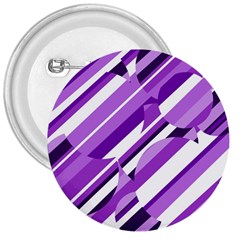 Purple Pattern 3  Buttons by Valentinaart