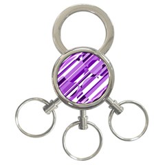 Purple Pattern 3-ring Key Chains by Valentinaart