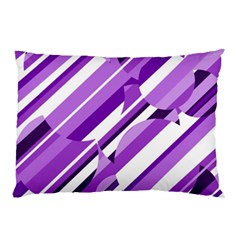 Purple Pattern Pillow Case (two Sides) by Valentinaart