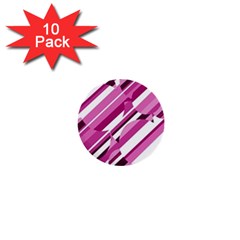 Magenta Pattern 1  Mini Buttons (10 Pack)  by Valentinaart