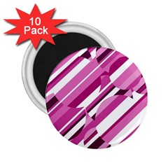 Magenta Pattern 2 25  Magnets (10 Pack)  by Valentinaart