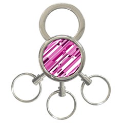 Magenta Pattern 3-ring Key Chains by Valentinaart