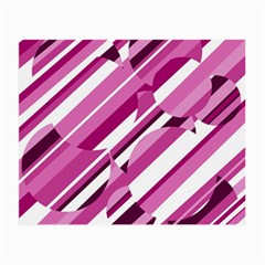 Magenta Pattern Small Glasses Cloth by Valentinaart