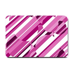 Magenta Pattern Small Doormat  by Valentinaart