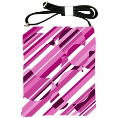 Magenta Pattern Shoulder Sling Bags by Valentinaart