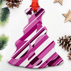 Magenta Pattern Ornament (christmas Tree) by Valentinaart