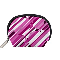 Magenta Pattern Accessory Pouches (small)  by Valentinaart