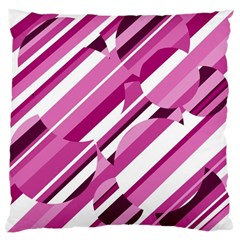 Magenta Pattern Large Flano Cushion Case (two Sides) by Valentinaart