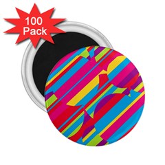 Colorful Summer Pattern 2 25  Magnets (100 Pack)  by Valentinaart