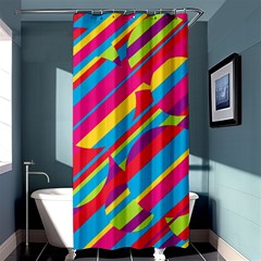 Colorful Summer Pattern Shower Curtain 36  X 72  (stall)  by Valentinaart