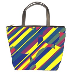 Colorful Pattern Bucket Bags by Valentinaart