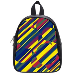 Colorful Pattern School Bags (small)  by Valentinaart