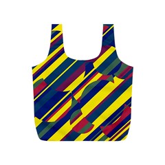 Colorful Pattern Full Print Recycle Bags (s)  by Valentinaart