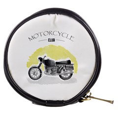 Vintage Watercolor Motorcycle Mini Makeup Bags by TastefulDesigns