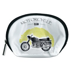 Vintage Watercolor Motorcycle Accessory Pouches (medium)  by TastefulDesigns