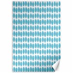 Blue Watercolour Leaf Pattern Canvas 12  x 18   11.88 x17.36  Canvas - 1