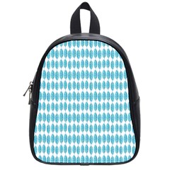 Blue Watercolour Leaf Pattern School Bags (Small) 