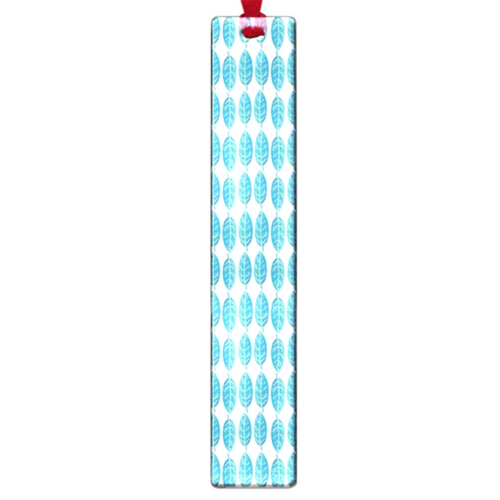 Blue Watercolour Leaf Pattern Large Book Marks