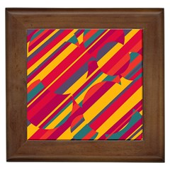 Colorful Hot Pattern Framed Tiles by Valentinaart