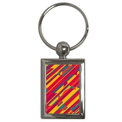 Colorful Hot Pattern Key Chains (rectangle)  by Valentinaart