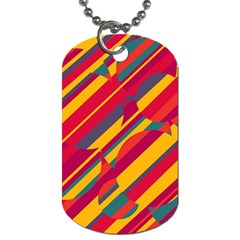 Colorful Hot Pattern Dog Tag (two Sides) by Valentinaart