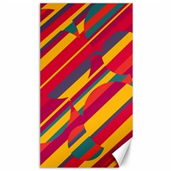 Colorful Hot Pattern Canvas 40  X 72   by Valentinaart